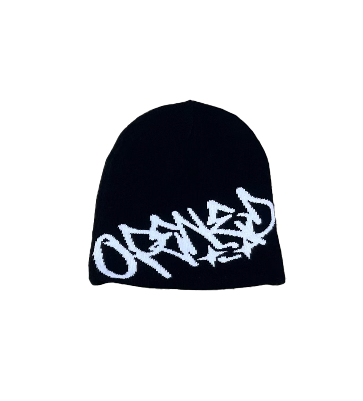 BLACK REVERSIBLE BEANIE