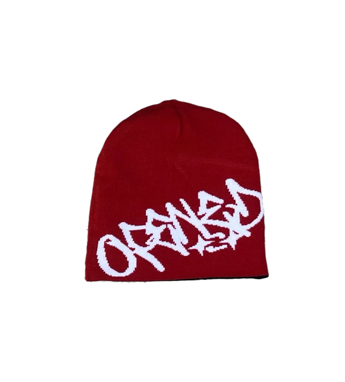 RED REVERSIBLE BEANIE