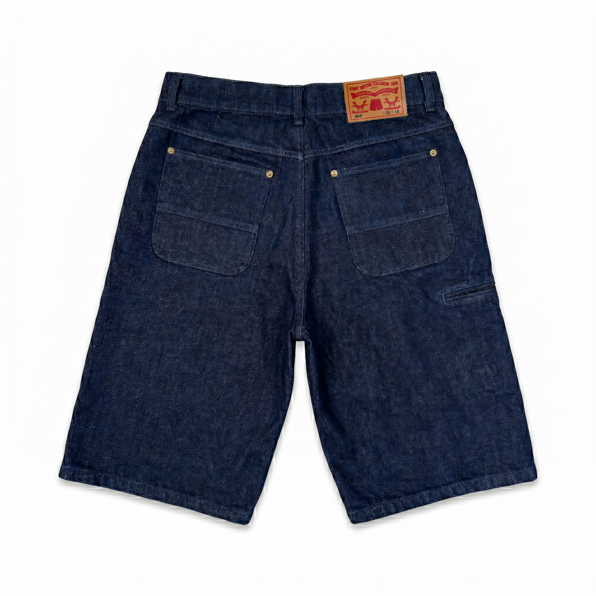 RAW DENIM JORTS