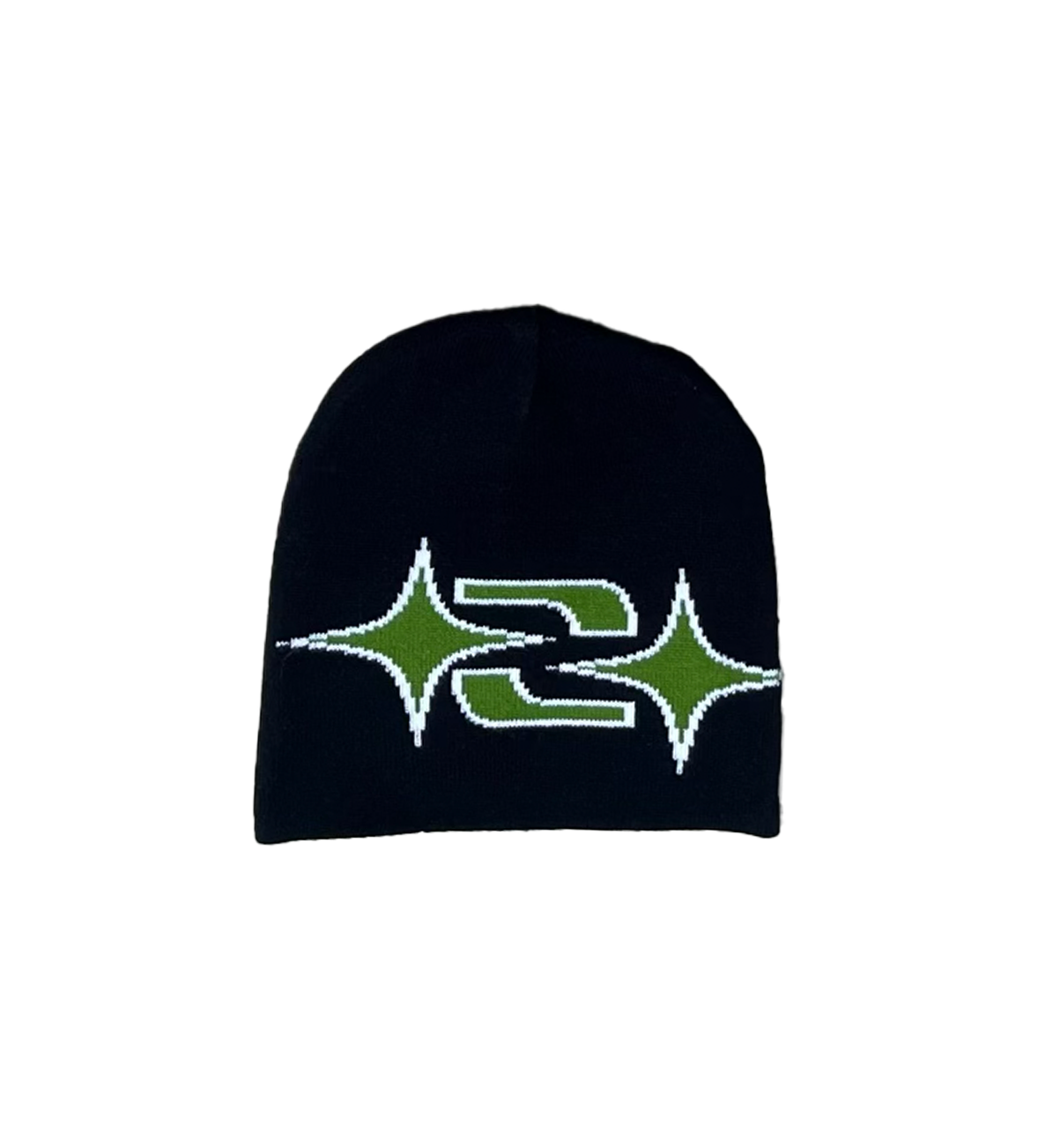 GREEN REVERSIBLE BEANIE