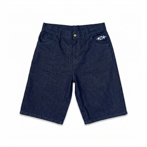RAW DENIM JORTS
