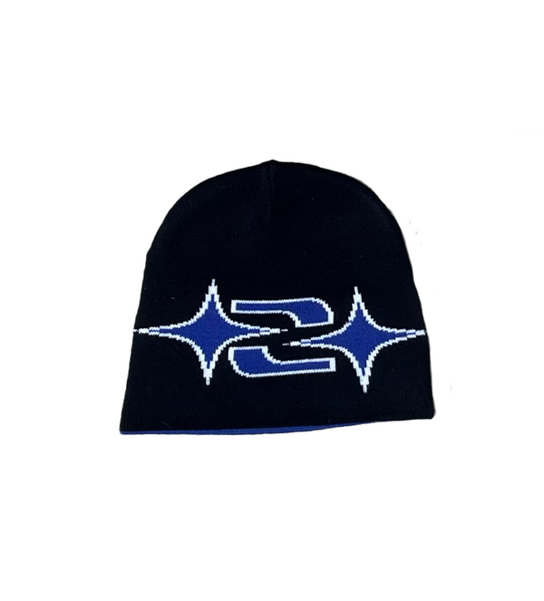 BLUE REVERSIBLE BEANIE