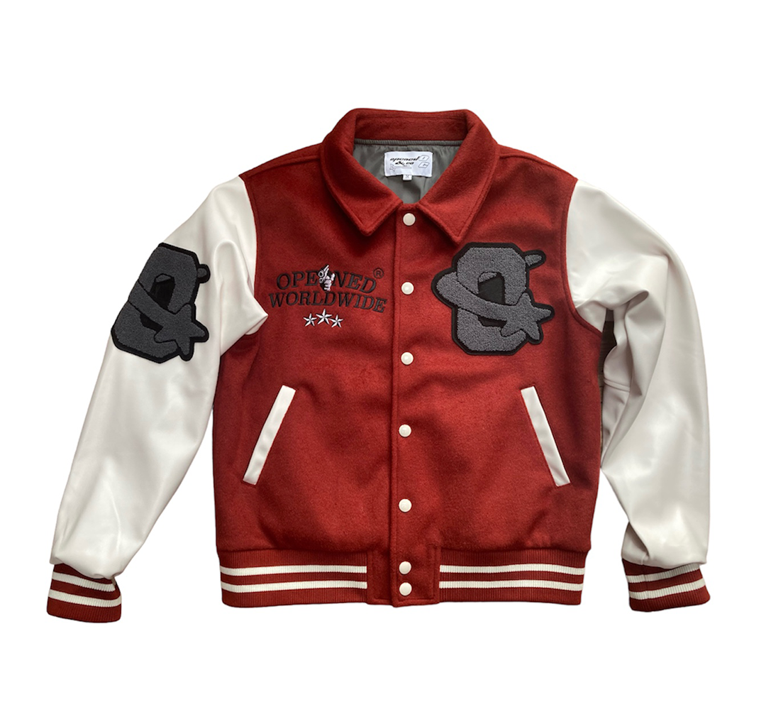 VARSITY JACKET (RED) – Opened Clothing