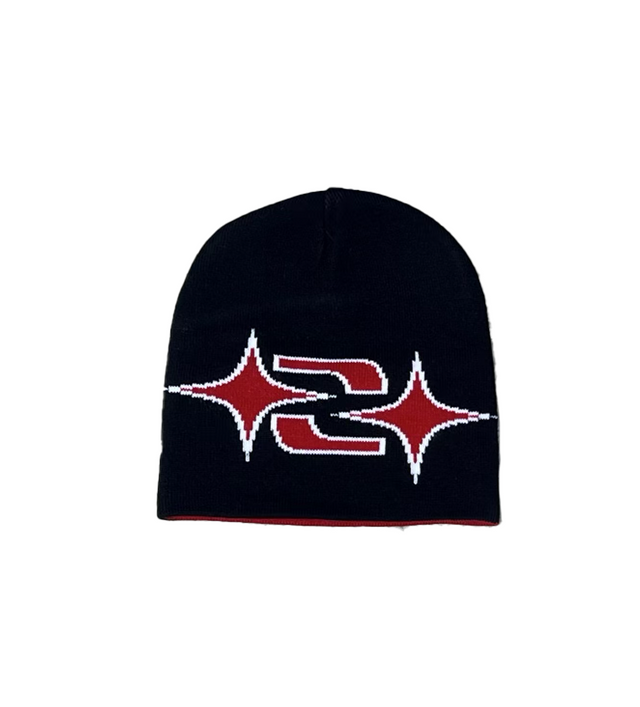 RED REVERSIBLE BEANIE